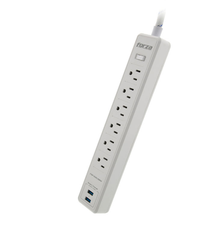 Protector SP 110V/1200J 6 Nema2 USB 5FT WH