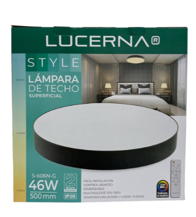 LÃ¡mpara de Techo Superficial Lisa 32W