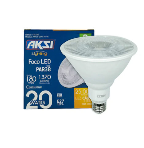 Bombillo Led 20W-Par38-E27-3K-1.370L